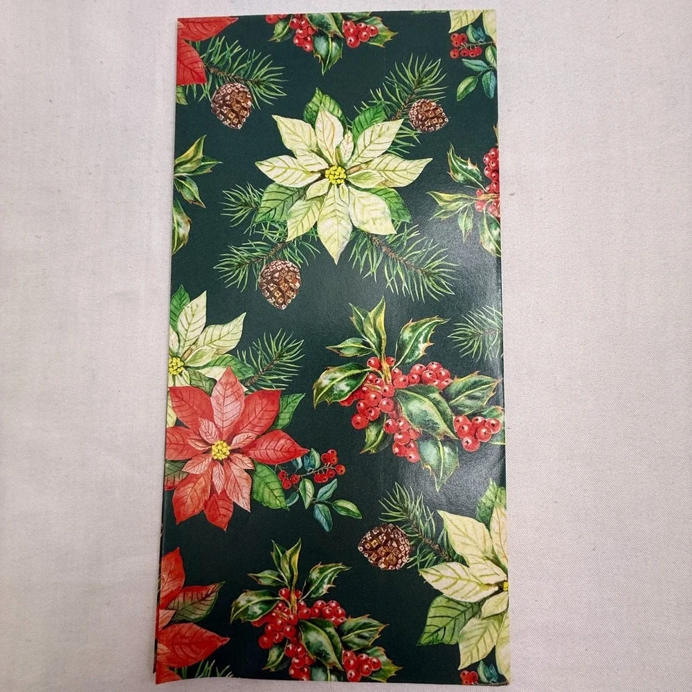 Classic Christmas Gift Wrap 8 Sheets Vintage‎ NOS New 20